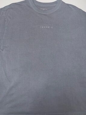 YoungLA Minimal Logo Tee — Blue — Large